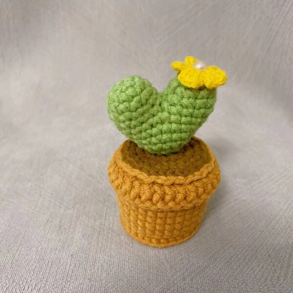 Woolen Crocheted "LOVE" Cactus Kit in Pot