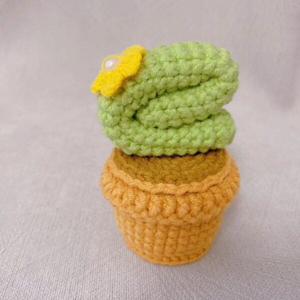 Woolen Crocheted "LOVE" Cactus Kit in Pot