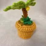 Woolen Crocheted Coconut Tree in Pot