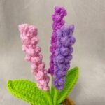 Woolen Crocheted Lavender in Pot